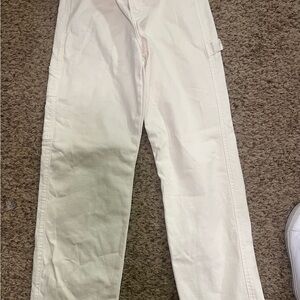 Cream carpenter type pants